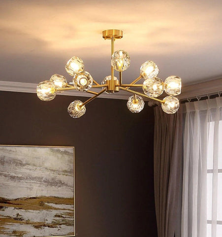 Crystal Ball Round Cluster Chandelier - NexioPick