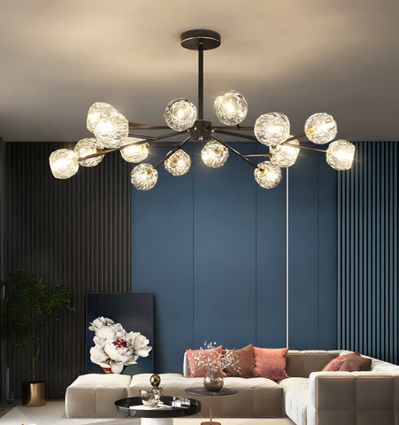 Crystal Ball Round Cluster Chandelier - NexioPick