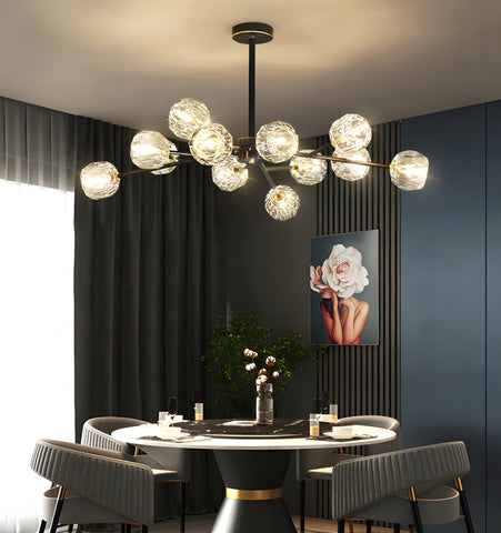 Crystal Ball Round Cluster Chandelier - NexioPick