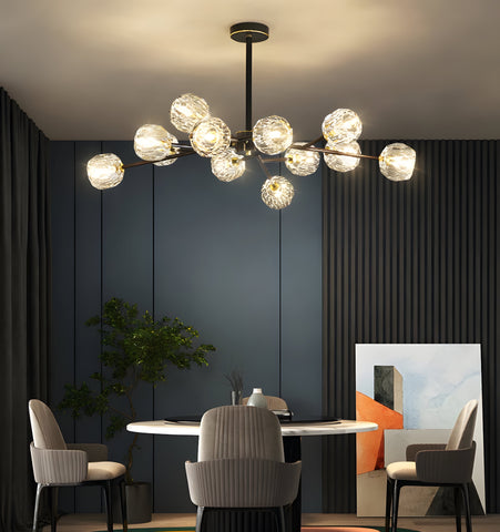 Crystal Ball Round Cluster Chandelier - NexioPick