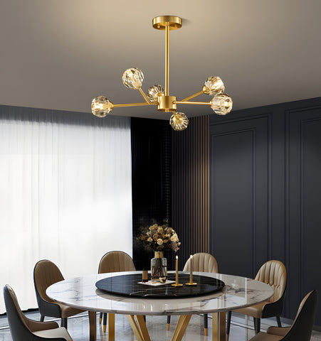 Crystal Ball Round Cluster Chandelier - NexioPick