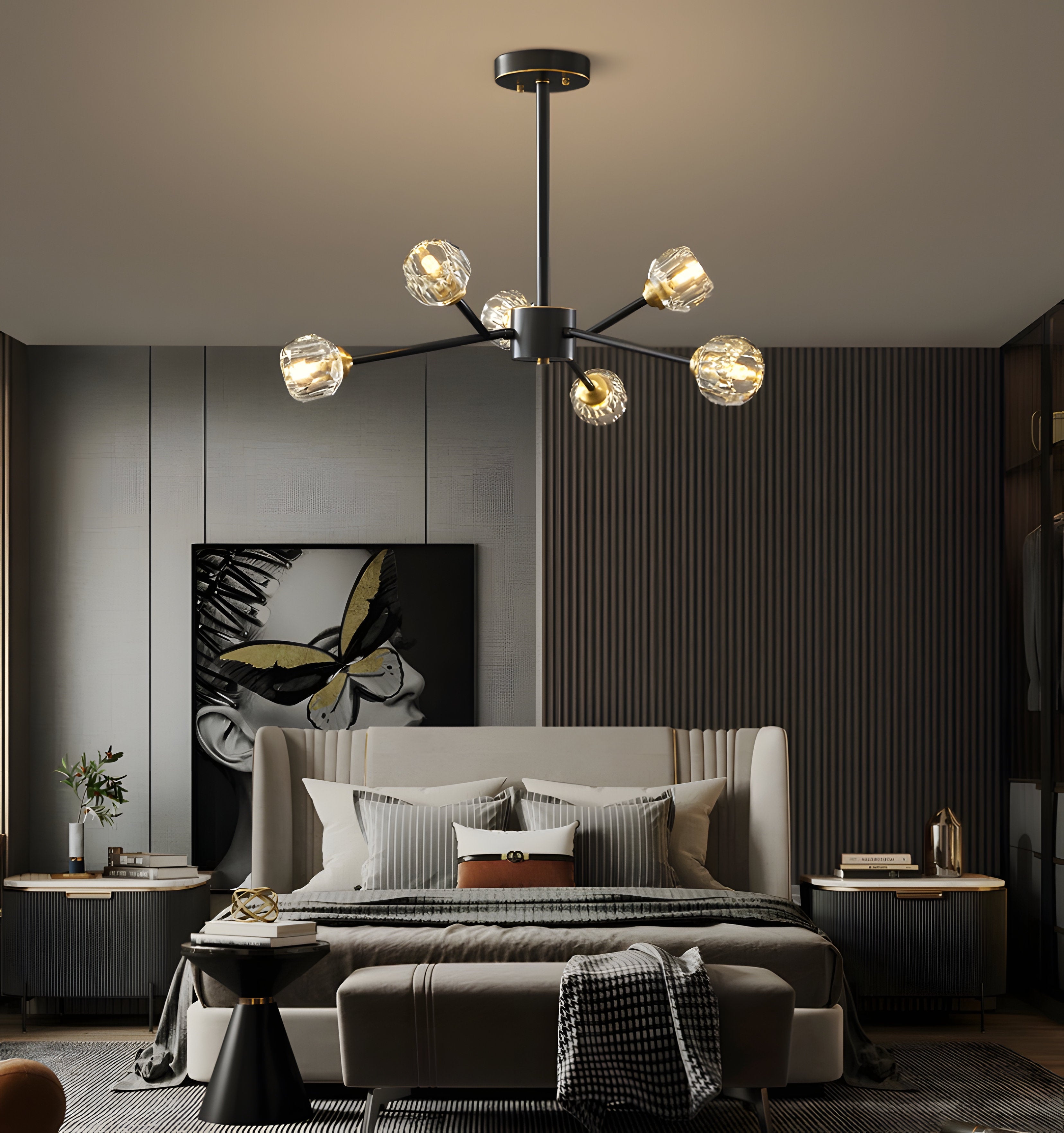 Crystal Ball Round Cluster Chandelier - NexioPick