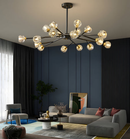 Crystal Ball Round Cluster Chandelier - NexioPick