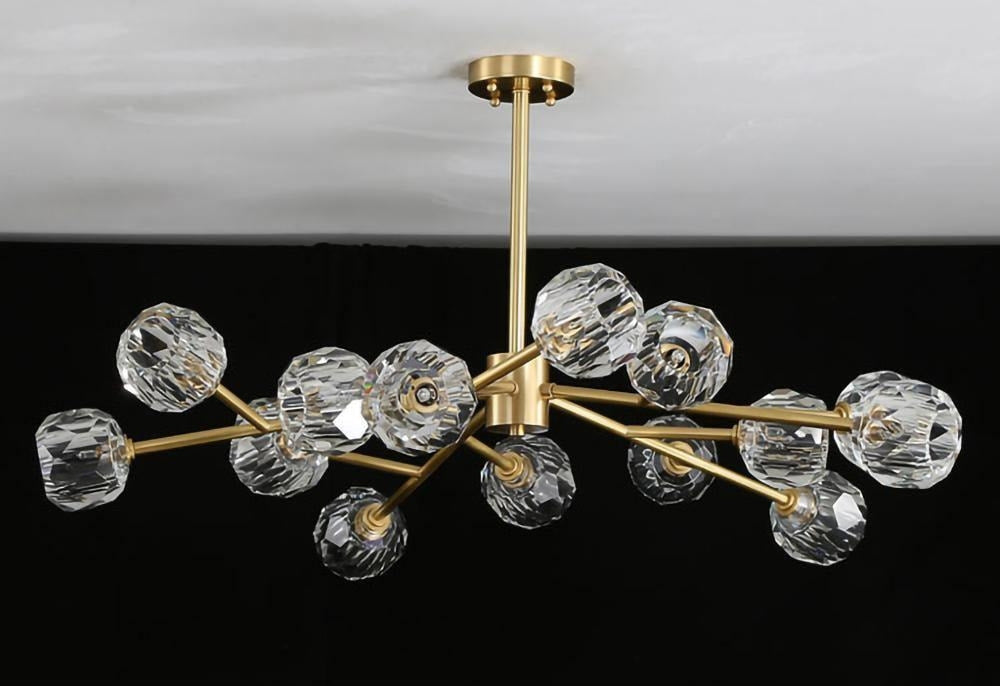 Crystal Ball Round Cluster Chandelier - NexioPick