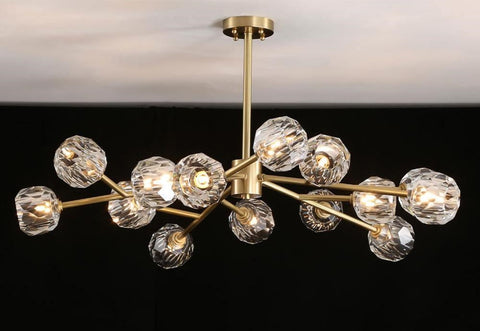 Crystal Ball Round Cluster Chandelier - NexioPick