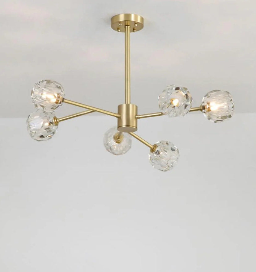 Crystal Ball Round Cluster Chandelier - NexioPick