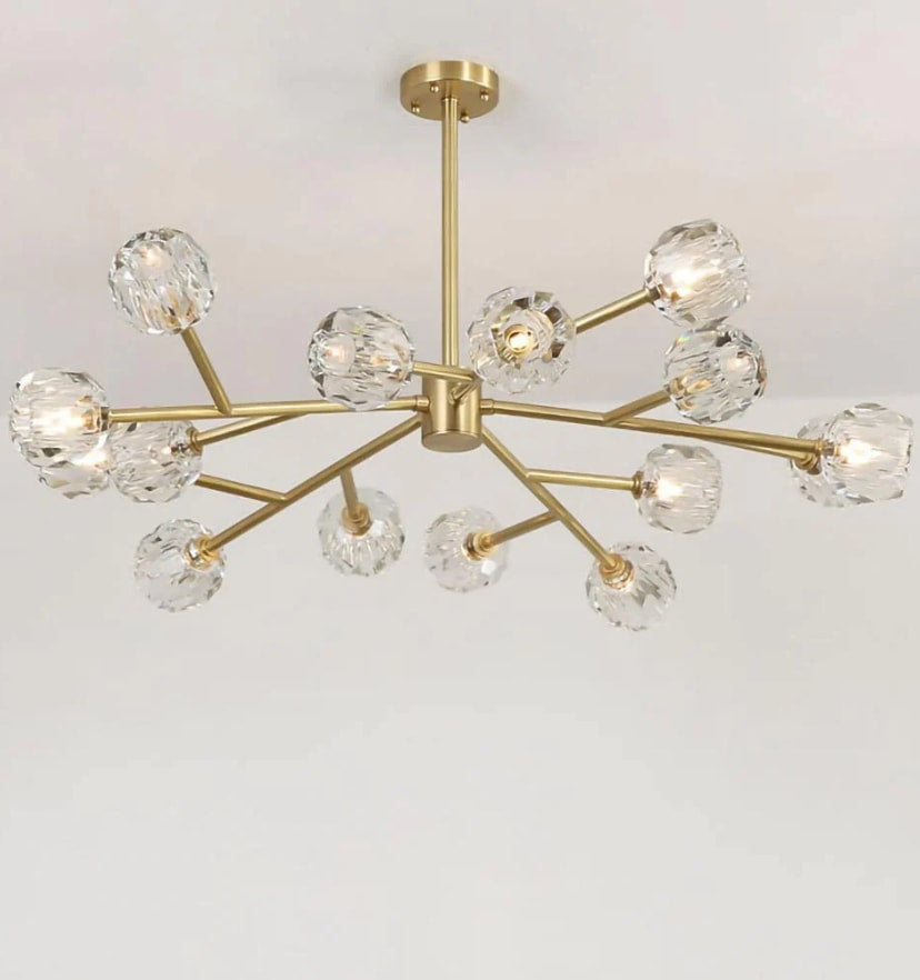 Crystal Ball Round Cluster Chandelier - NexioPick