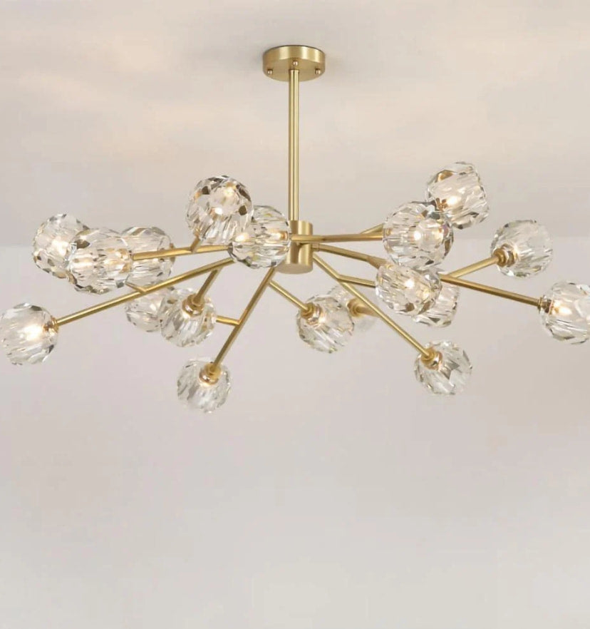 Crystal Ball Round Cluster Chandelier - NexioPick