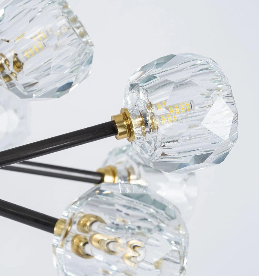Crystal Ball Round Cluster Chandelier - NexioPick
