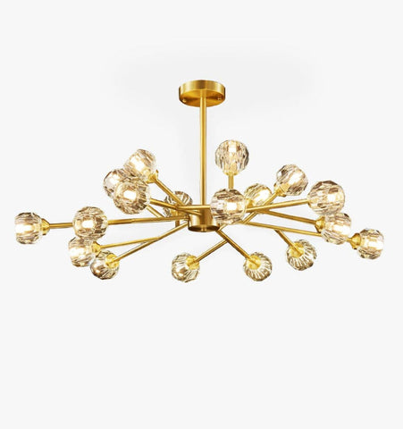 Crystal Ball Round Cluster Chandelier - NexioPick