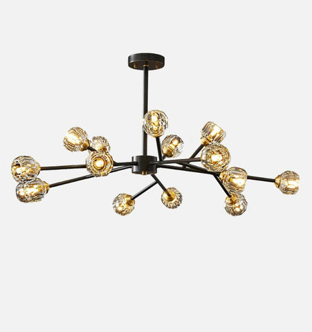 Crystal Ball Round Cluster Chandelier - NexioPick