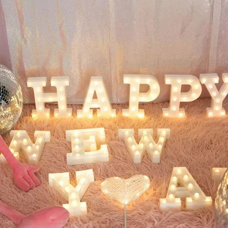 Customizable LED Marquee Letters & Numbers – Light-Up Signs for Birthdays, Weddings & Events