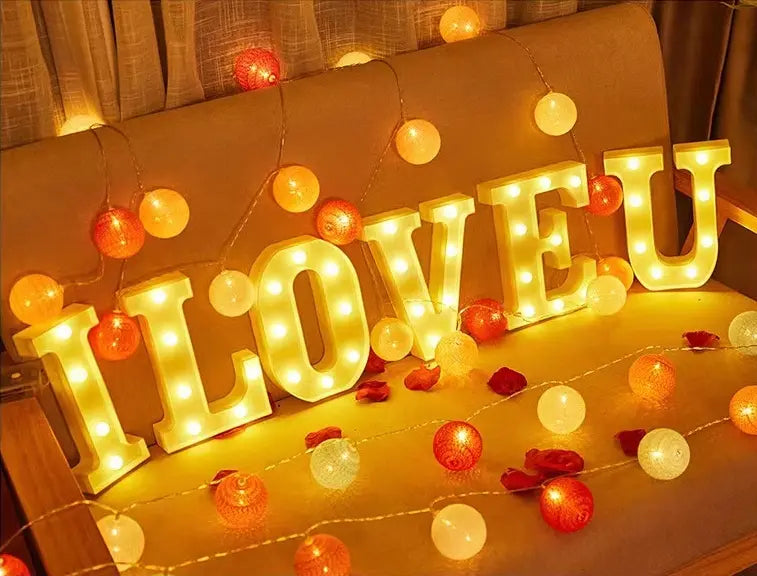 Customizable LED Marquee Letters & Numbers – Light-Up Signs for Birthdays, Weddings & Events
