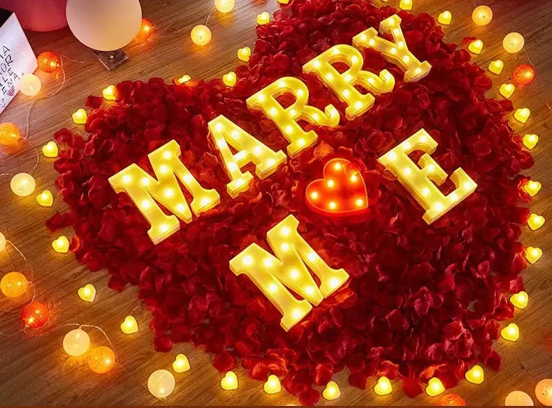 Customizable LED Marquee Letters & Numbers – Light-Up Signs for Birthdays, Weddings & Events