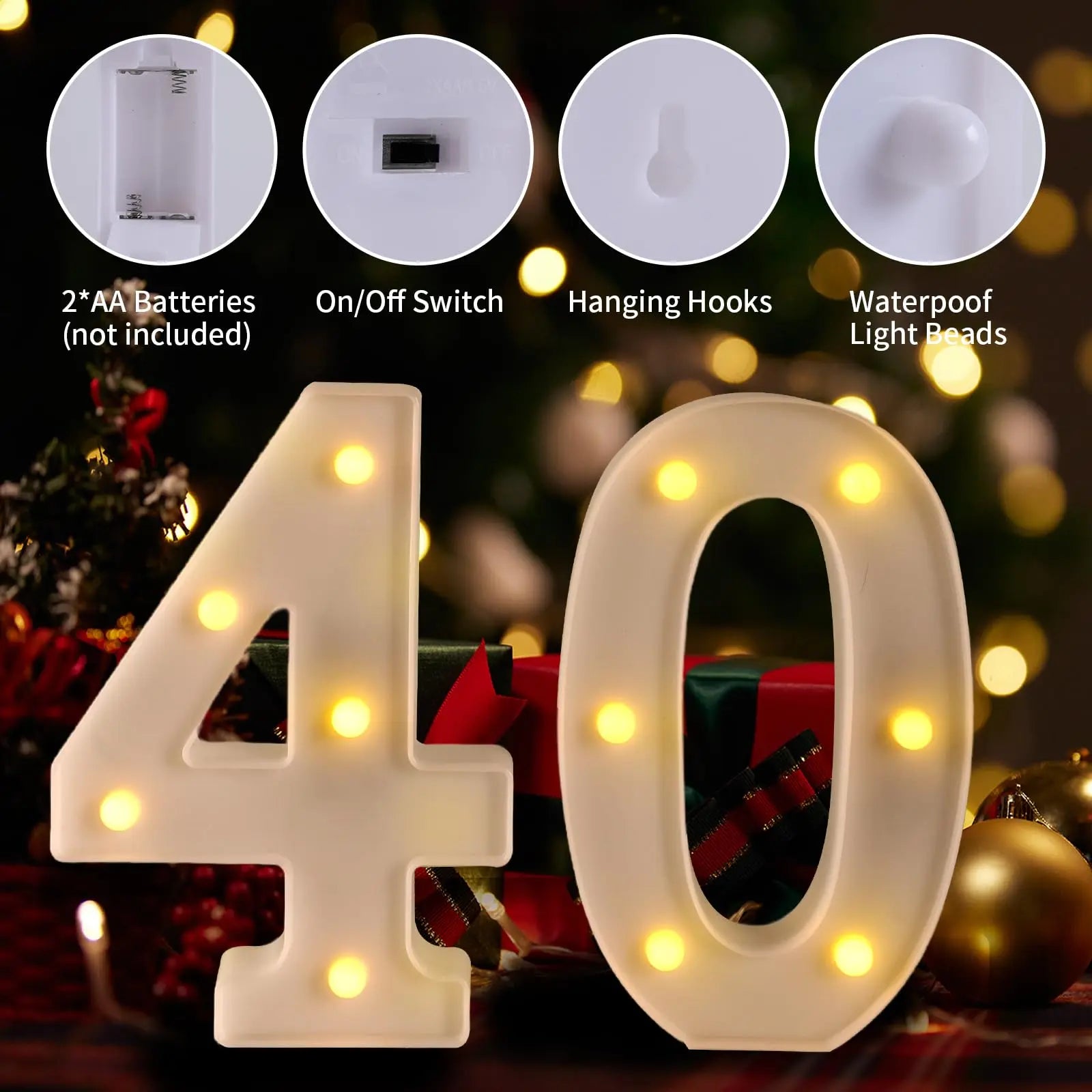 Customizable LED Marquee Letters & Numbers – Light-Up Signs for Birthdays, Weddings & Events