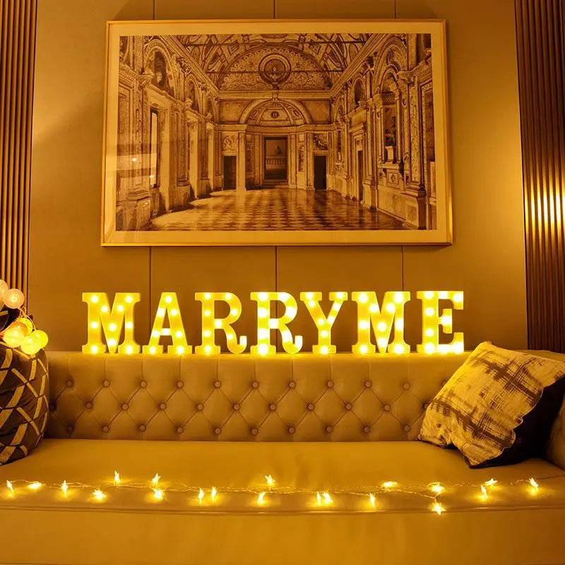 Customizable LED Marquee Letters & Numbers – Light-Up Signs for Birthdays, Weddings & Events