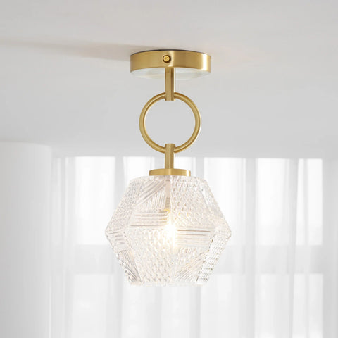 Diamond Cut Art Deco Ceiling Light - NexioPick