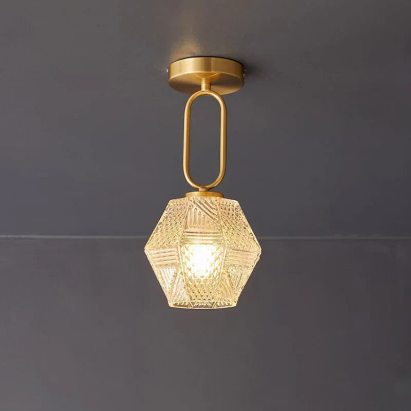 Diamond Cut Art Deco Ceiling Light - NexioPick