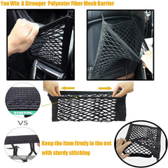 Dog Car Barrier & Storage Net – Universal Pet Divider with Mesh Organizer for Cars & SUVs