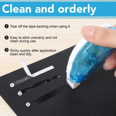 Double-Sided Tape Rollers – 12-Pack Mess-Free Adhesive for Scrapbooking & Crafts