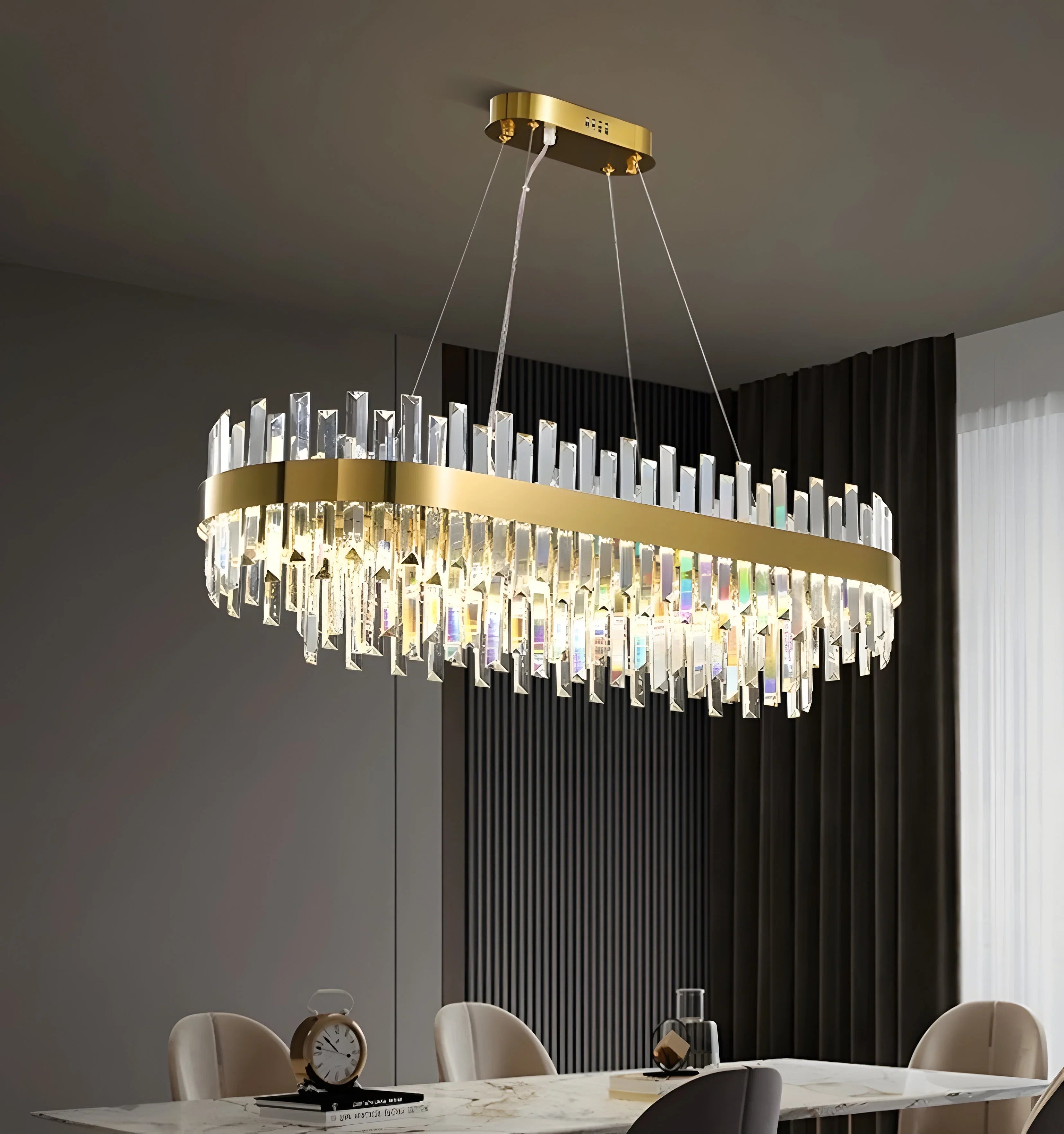 Dual Crystal Chandelier - NexioPick