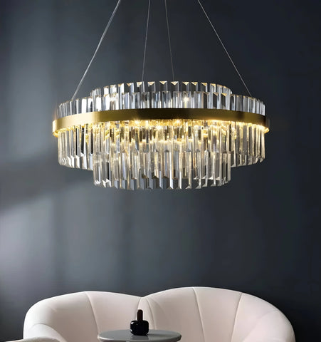 Dual Crystal Chandelier - NexioPick