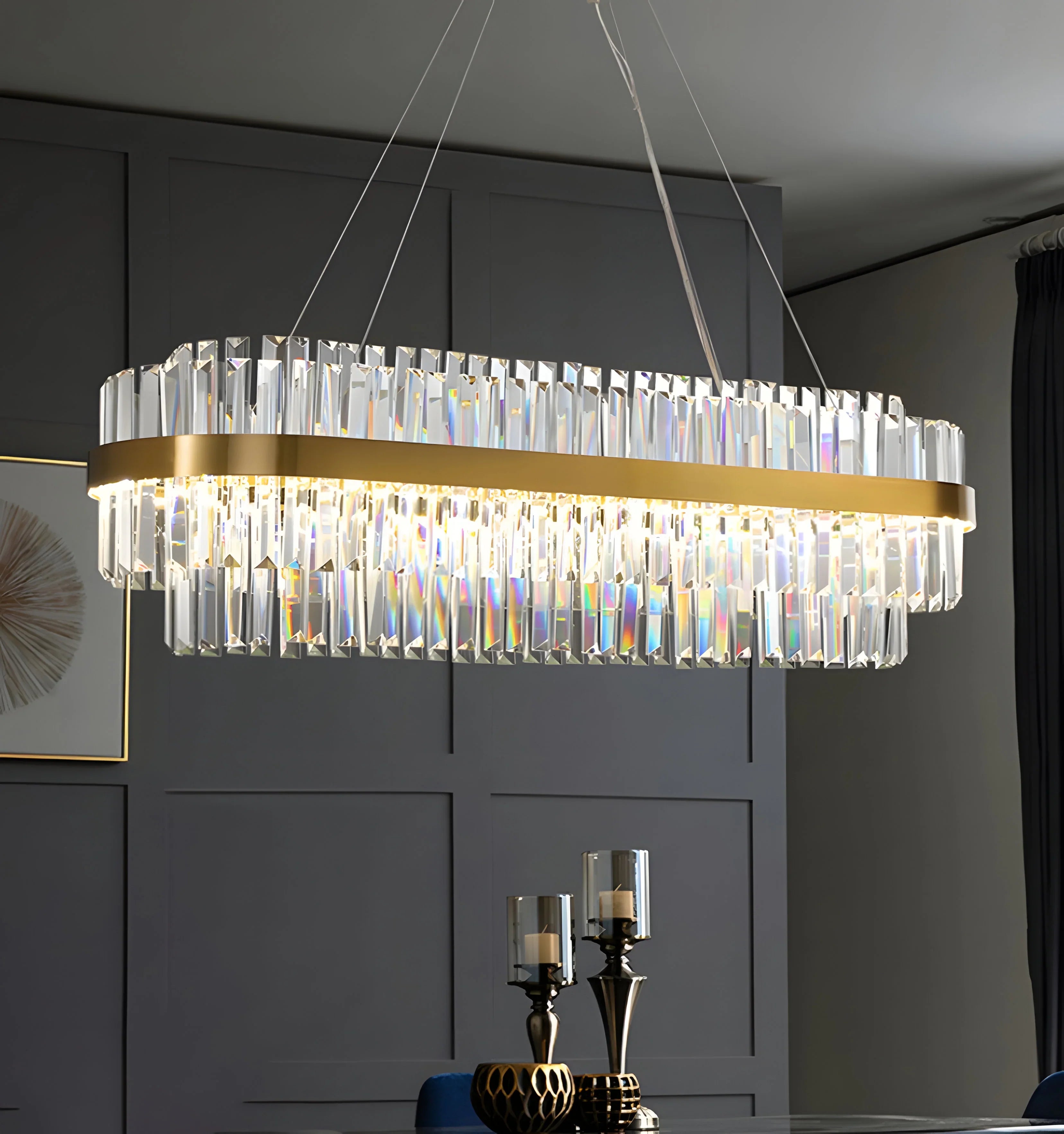 Dual Crystal Chandelier - NexioPick