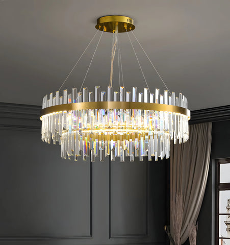 Dual Crystal Chandelier - NexioPick