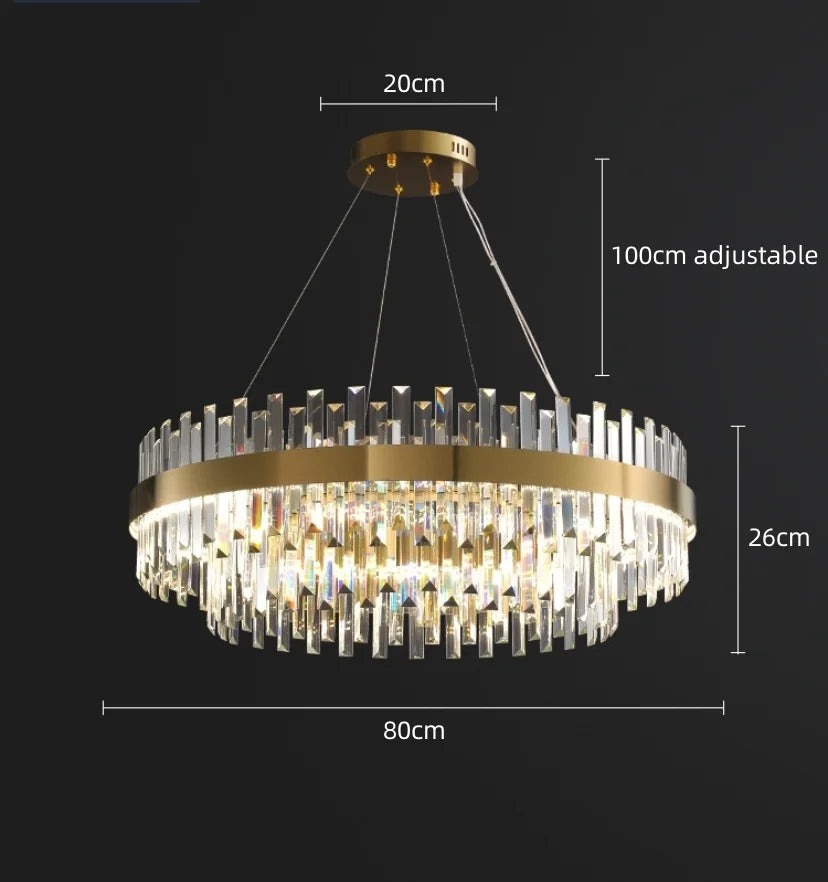 Dual Crystal Chandelier - NexioPick