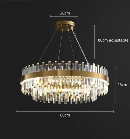 Dual Crystal Chandelier - NexioPick