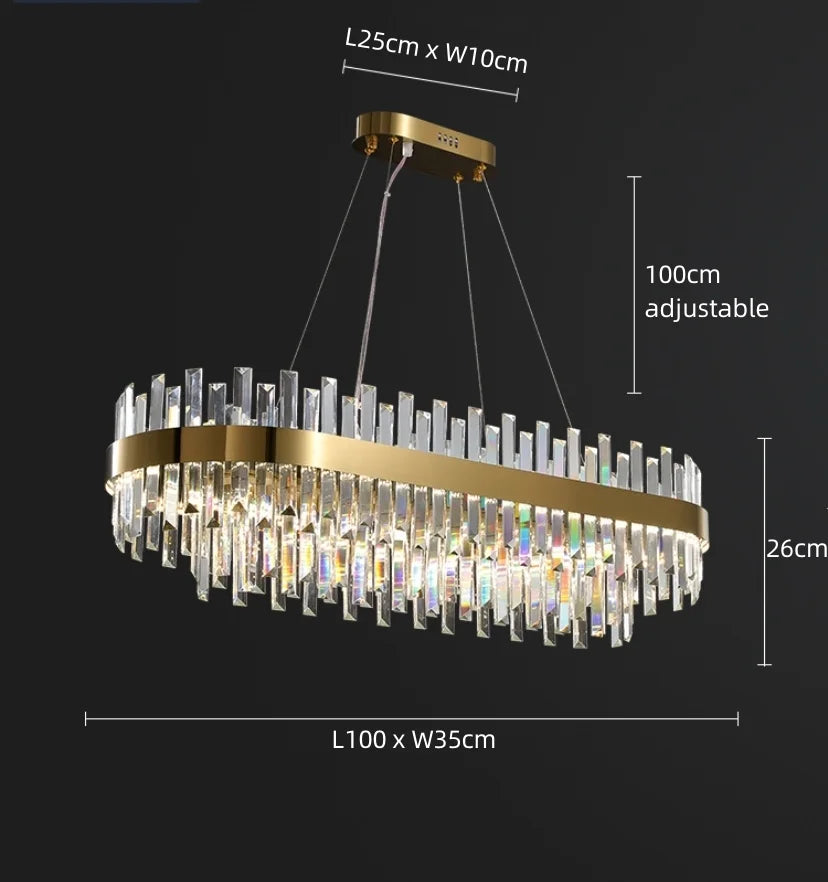 Dual Crystal Chandelier - NexioPick