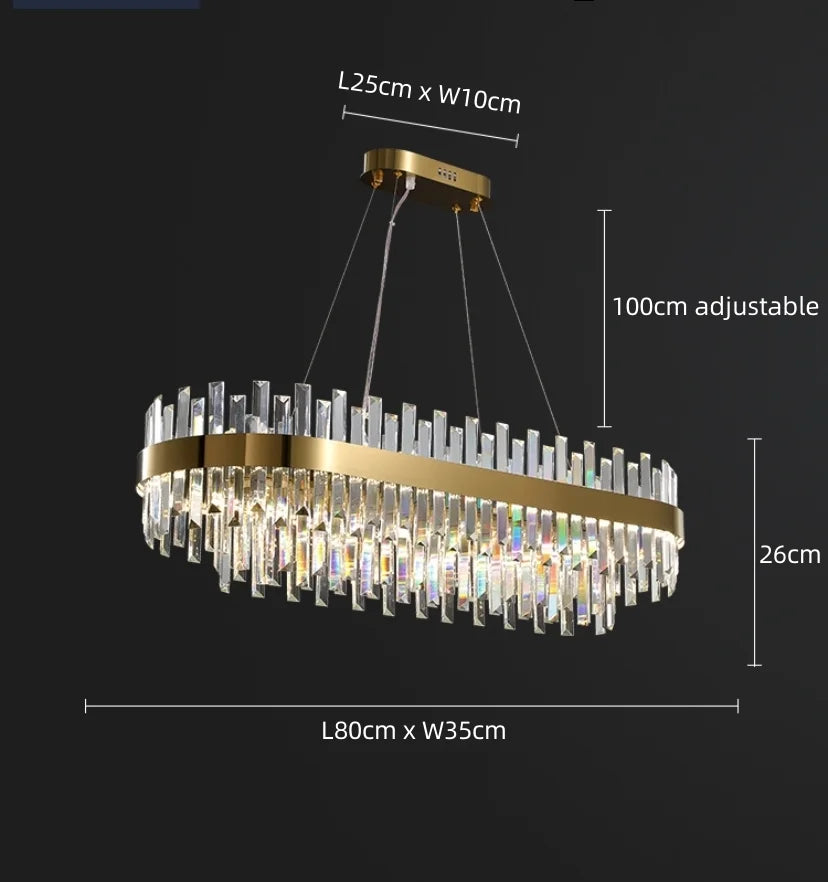 Dual Crystal Chandelier - NexioPick