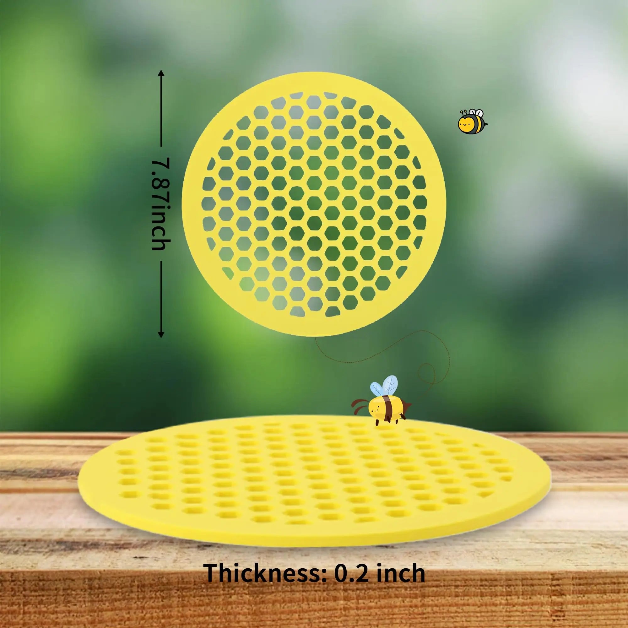 4-Pack Floating Bee Waterer Islands – Safe Drinking Station for Bees & Butterflies, Garden Pollinator Support