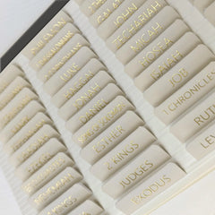 Elegant Laminated Bible Tabs for Women and Men – Bible Study Tabs, Bible Study Journaling Supplies, Bible Book Index Tabs