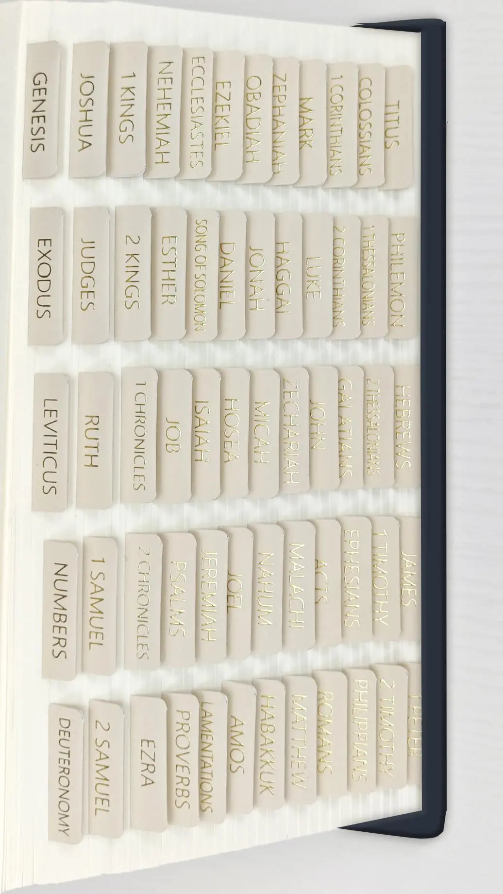 Elegant Laminated Bible Tabs for Women and Men – Bible Study Tabs, Bible Study Journaling Supplies, Bible Book Index Tabs