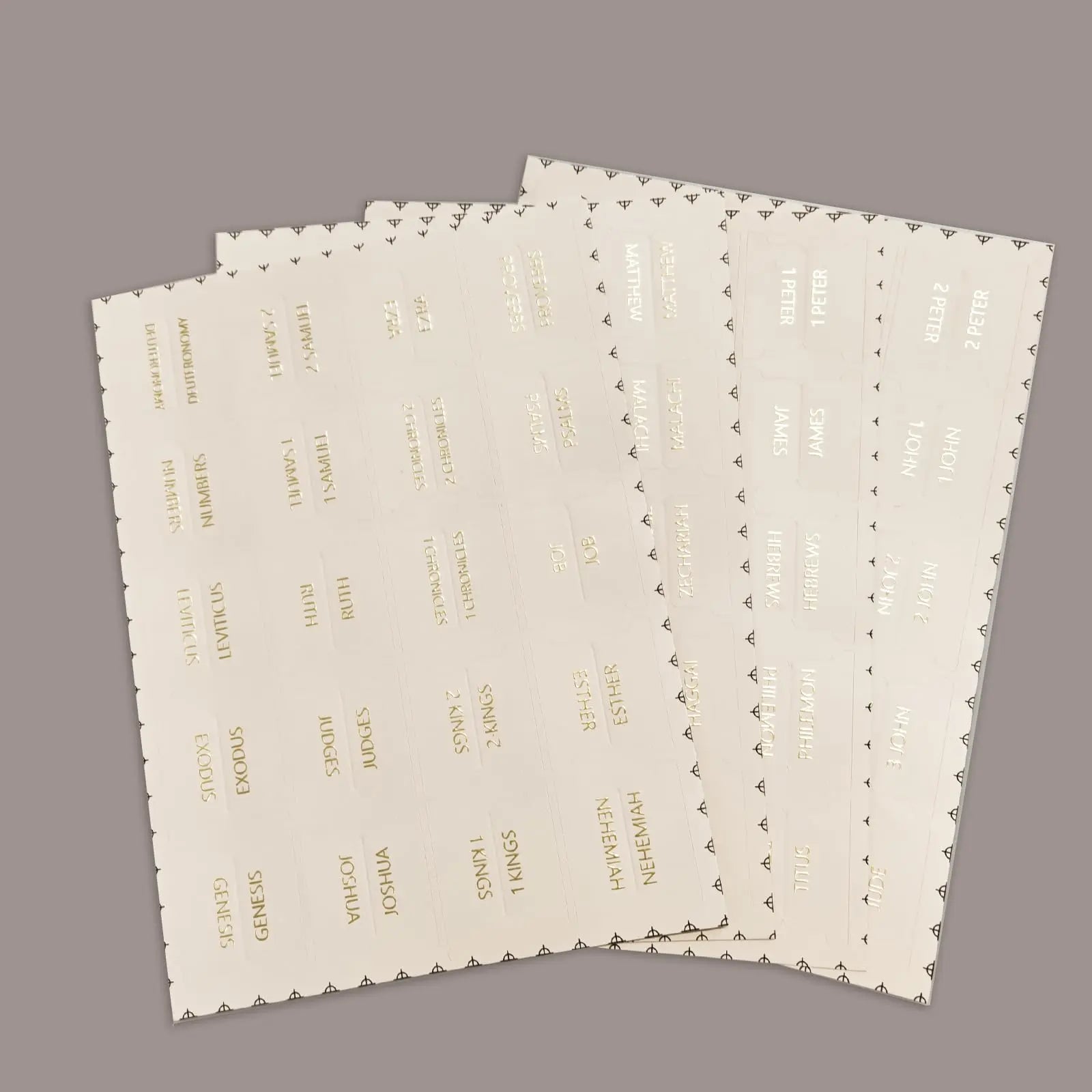 Elegant Laminated Bible Tabs for Women and Men – Bible Study Tabs, Bible Study Journaling Supplies, Bible Book Index Tabs