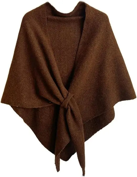 Elegant Pashmina Shawl Wrap for Women – All-Season Knitted Cashmere-Style Scarf & Cardigan