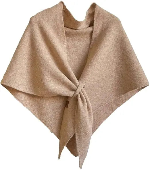 Elegant Pashmina Shawl Wrap for Women – All-Season Knitted Cashmere-Style Scarf & Cardigan