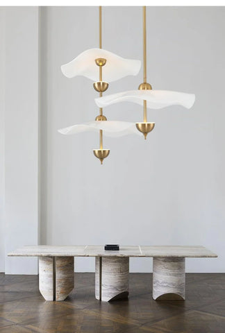 Envolee Double Biscuit Pendant Light