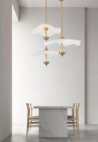 Envolee Double Biscuit Pendant Light