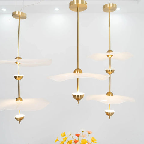 Envolee Double Biscuit Pendant Light