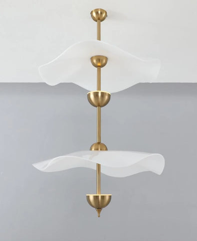 Envolee Double Biscuit Pendant Light