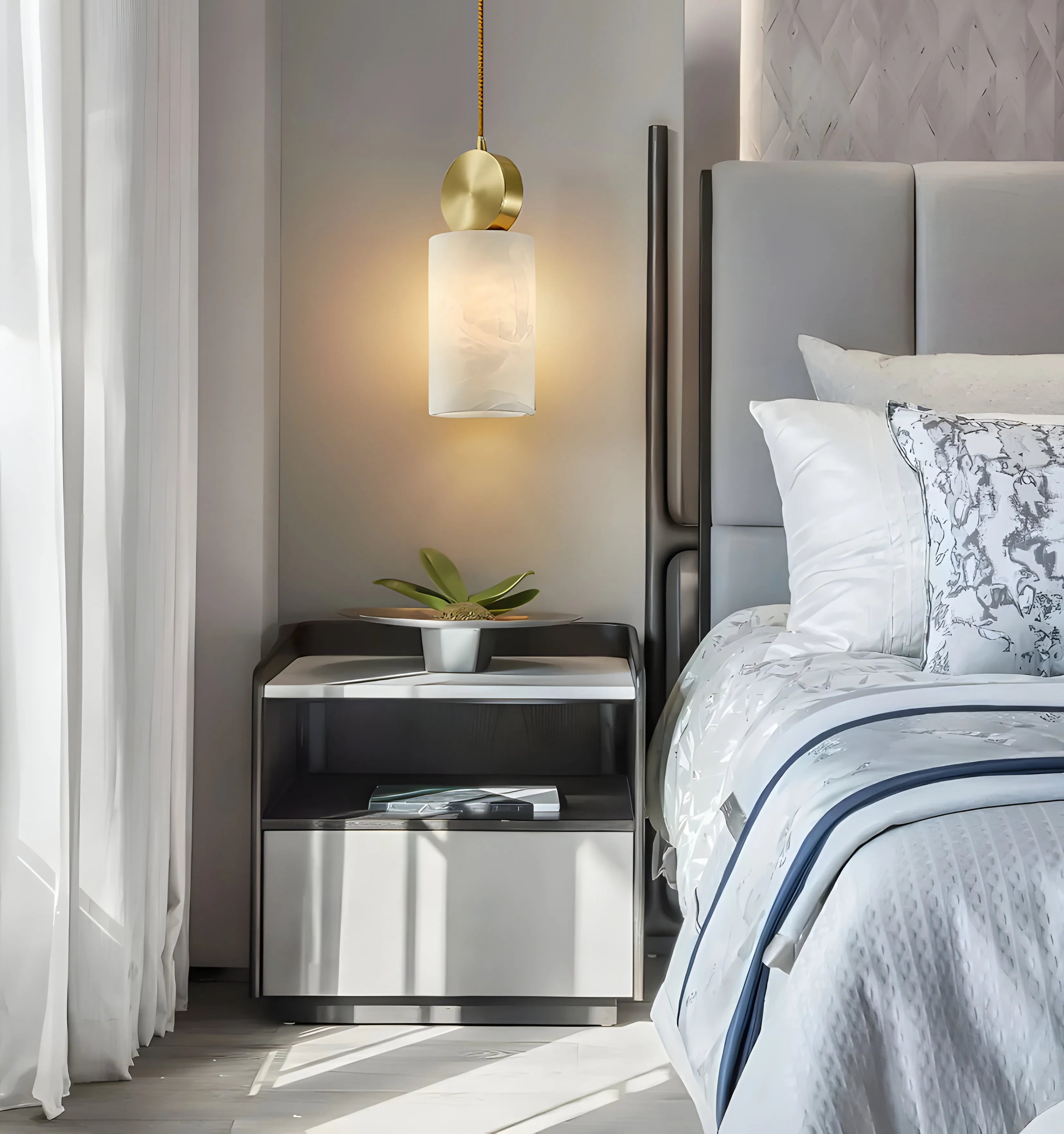 Etruscan Alabaster Pendant Light - NexioPick