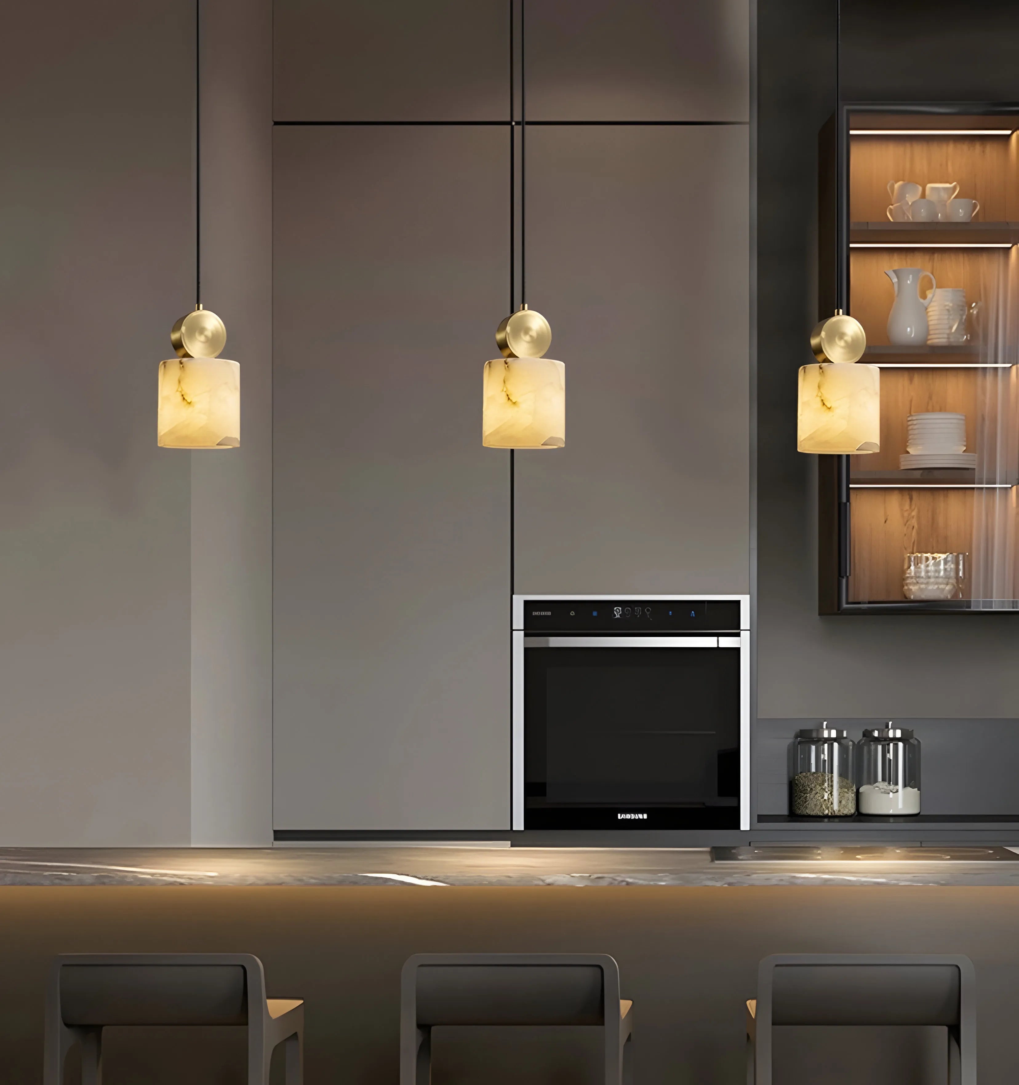 Etruscan Alabaster Pendant Light - NexioPick