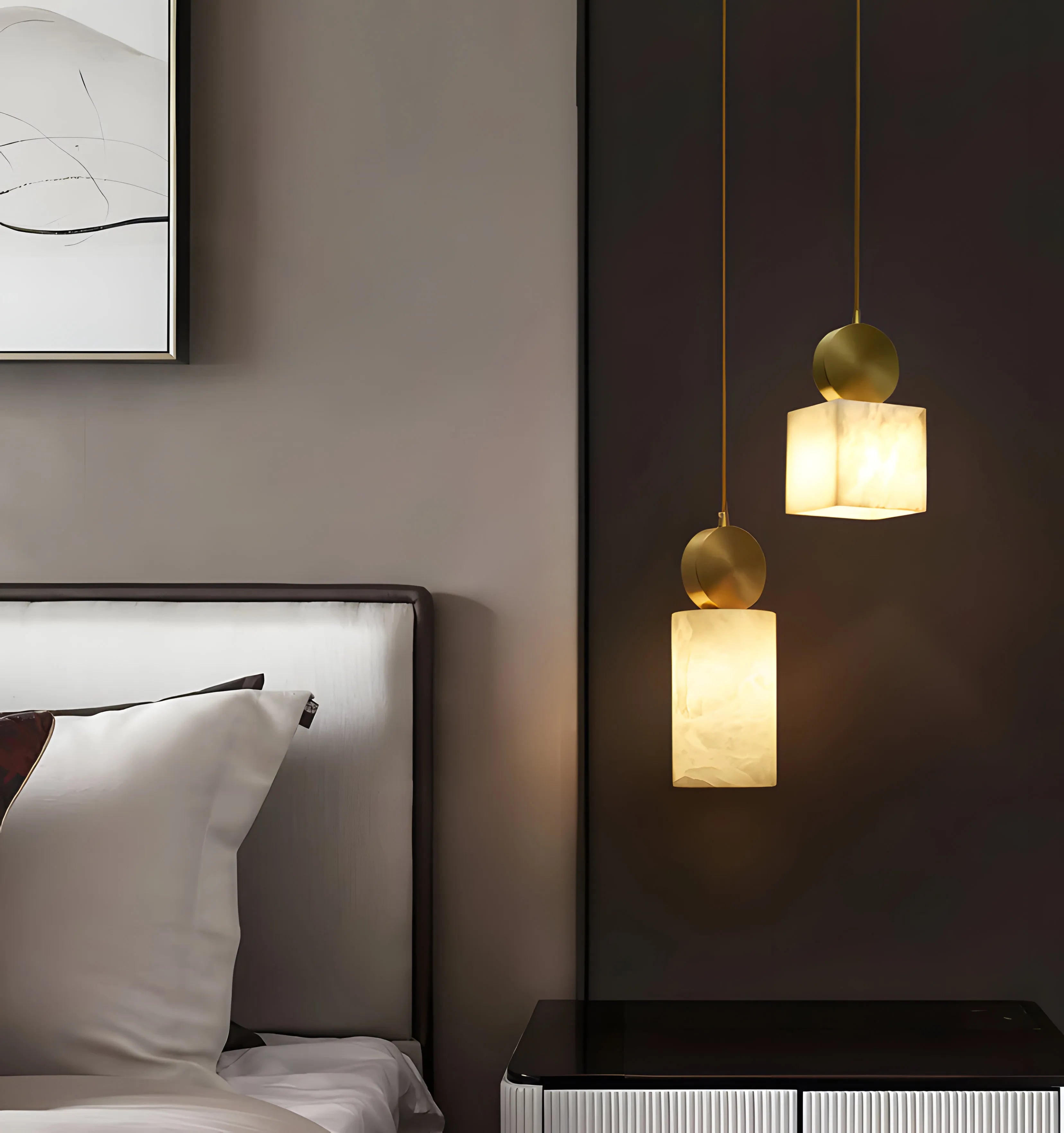 Etruscan Alabaster Pendant Light - NexioPick