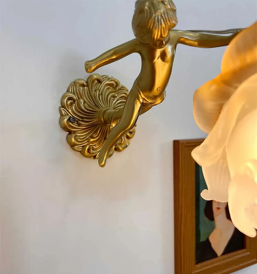 Flying Angel Brass Wall Light - NexioPick