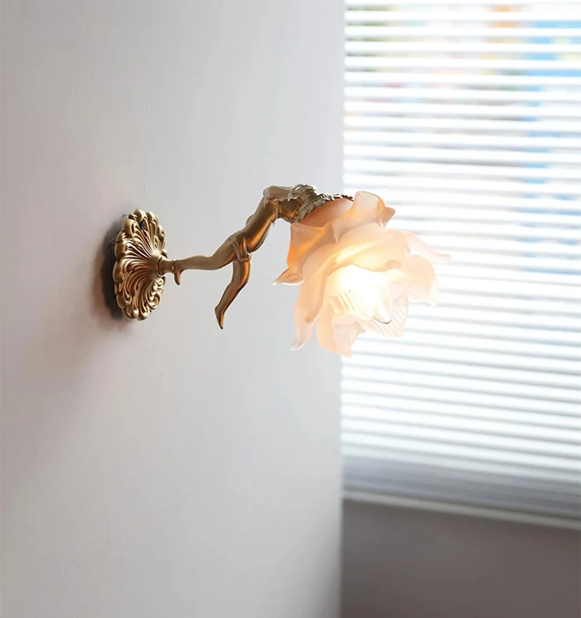 Flying Angel Brass Wall Light - NexioPick