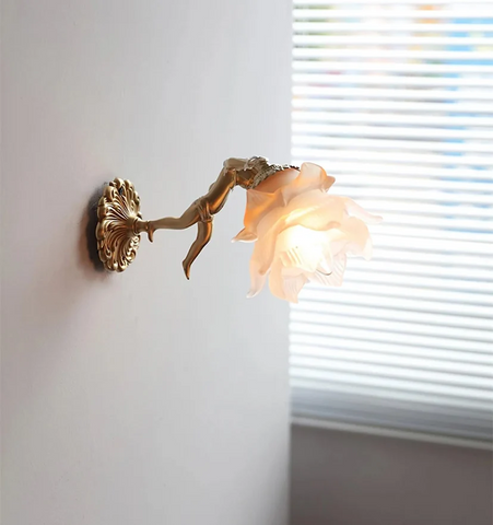 Flying Angel Brass Wall Light - NexioPick