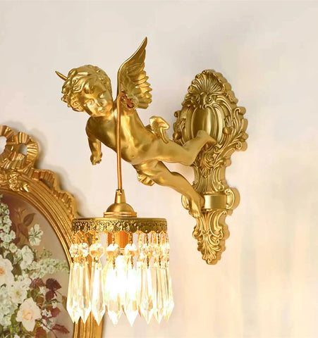 Flying Angel Brass Wall Light - NexioPick