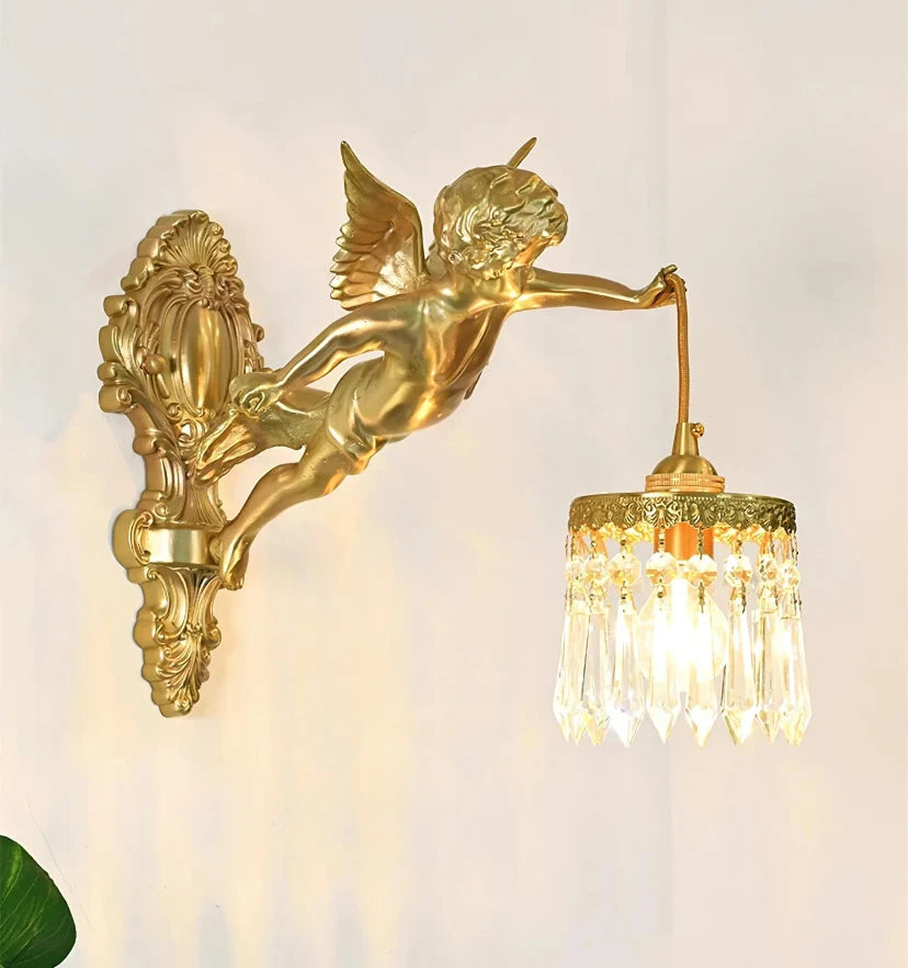 Flying Angel Brass Wall Light - NexioPick